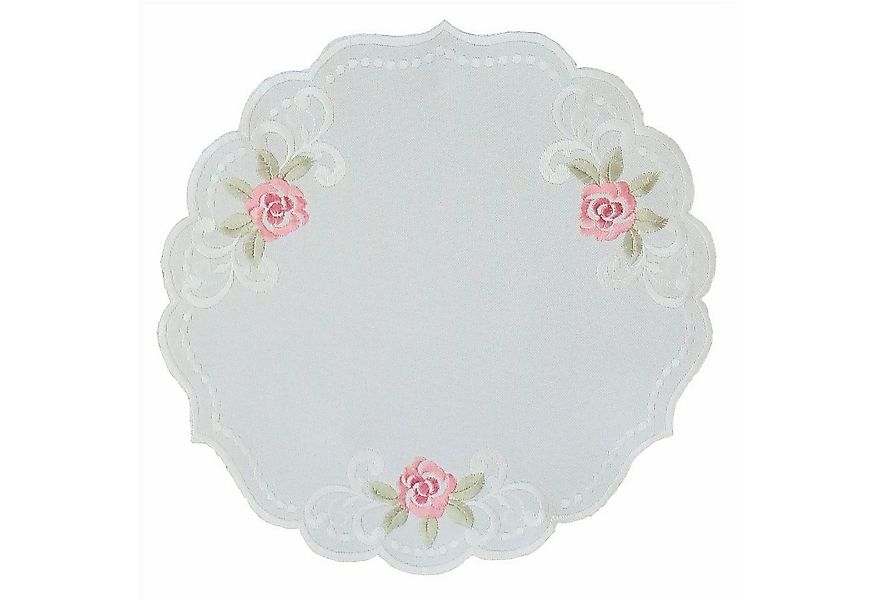 texpot Tischdecke Tischläufer Stickerei Rosen Blüten Frühling (1-tlg) günstig online kaufen