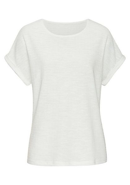 Vivance T-Shirt "aus bügelfreiem Strukturstrick", aus weicher Qualität mit günstig online kaufen