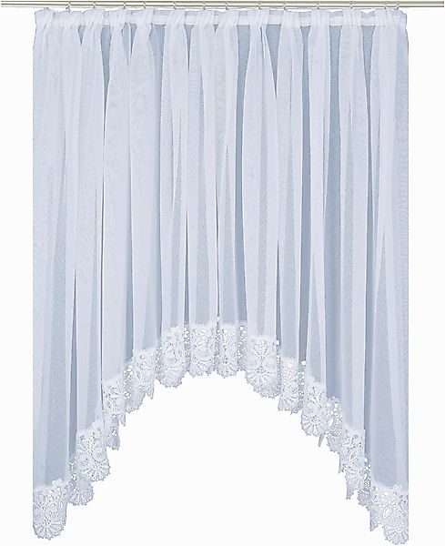 Wirth Gardine »Elvira« Faltenband 1 Stk. tlg. Bogen günstig online kaufen