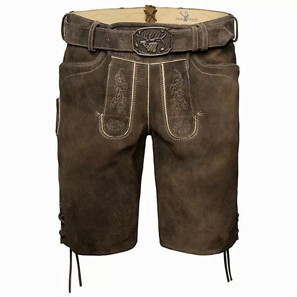 Spieth & Wensky Trachtenlederhose Lederhose Herren kurz - VEIT II - biber, günstig online kaufen