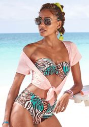 Venice Beach Bügel-Bandeau-Bikini-Top "Maia" mit trendigem Tierdruck günstig online kaufen