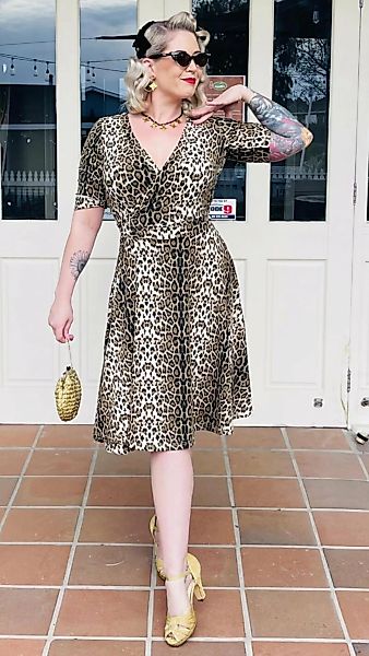 Matilda Swing-Kleid im Leoparden-Look günstig online kaufen