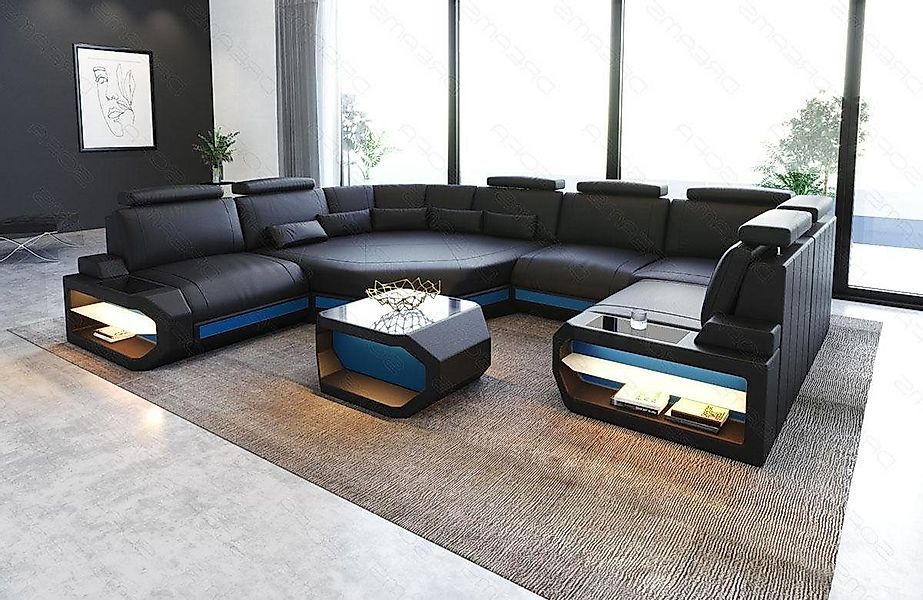 Sofa Dreams Wohnlandschaft Sofa Leder Asti günstig online kaufen
