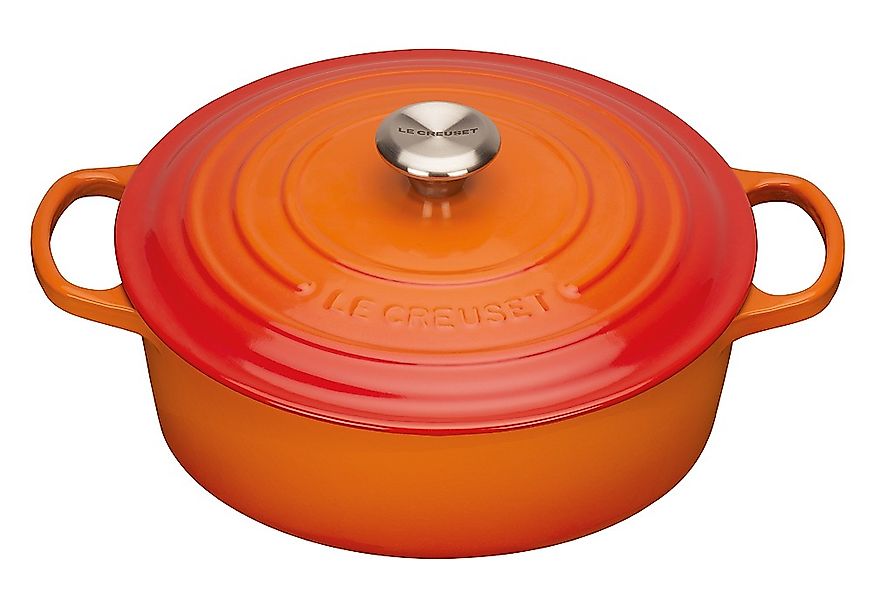 Le Creuset Gourmet-Bräter Signature Gusseisen Ofenrot 24cm günstig online kaufen