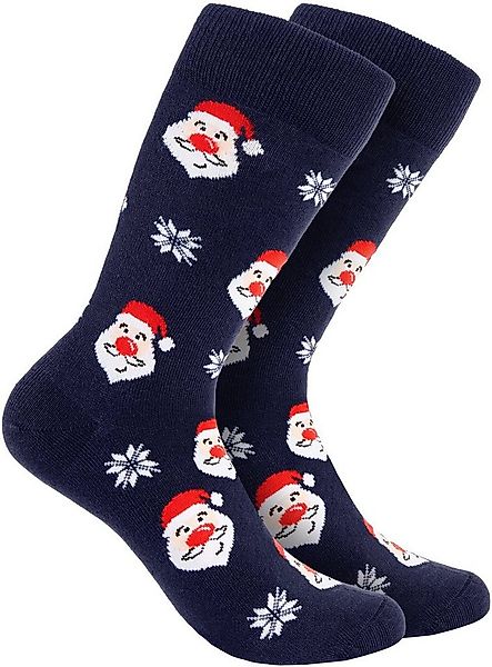 BRUBAKER Socken Herren Weihnachtssocken - Buntes Weihnachtsmotiv Weihnachts günstig online kaufen