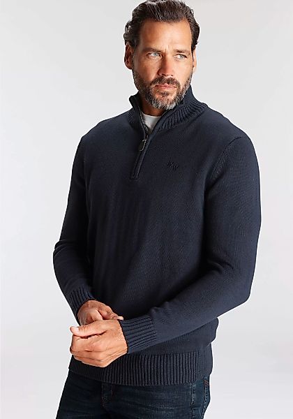 Mans World Troyer "Bis Größe 5XL", mit Reißverschluss am Kragen günstig online kaufen