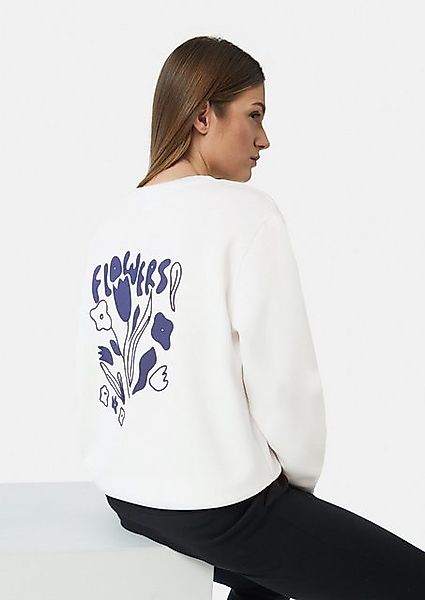 comma casual identity Sweatshirt Weiches Sweatshirt mit Rückenprint und Sti günstig online kaufen