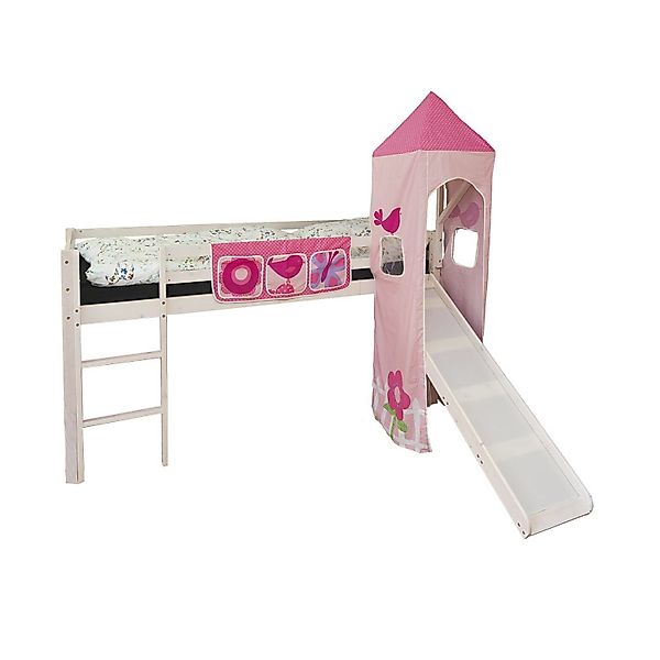Homestyle4u Hochbett 90x200 Kinderbett Spielbett cm günstig online kaufen