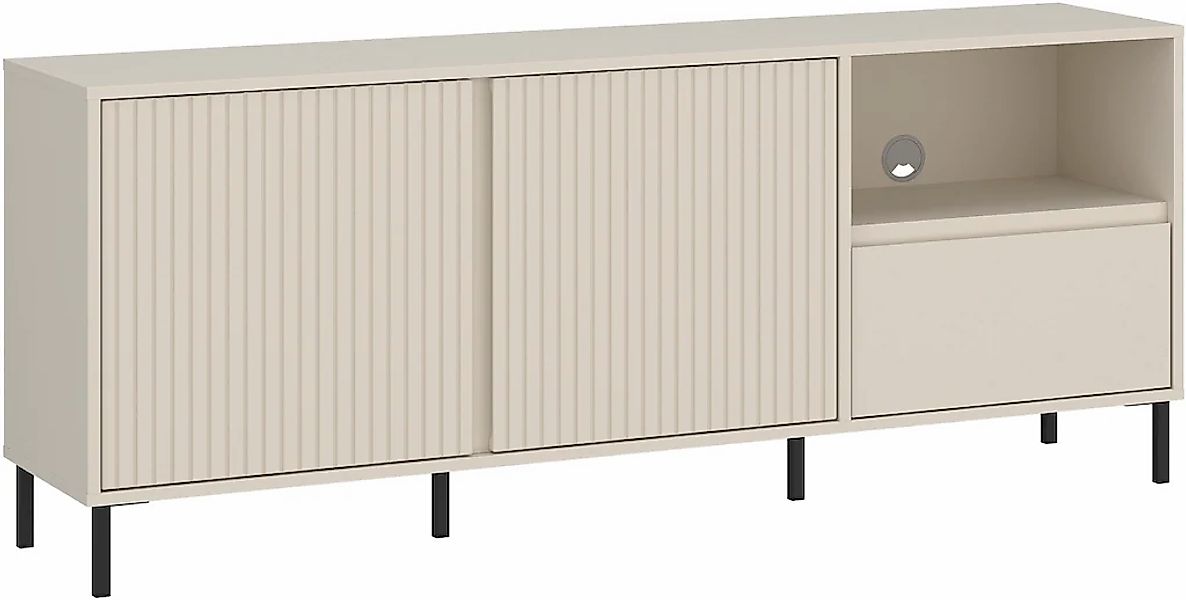 Home affaire Lowboard "viel Stauraum, Soft Close, 2 Türen und 1 Schubkasten günstig online kaufen