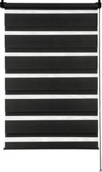 Gardinia Easyfix Doppelrollo Schwarz 60 cm x 150 cm günstig online kaufen