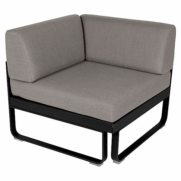 Bellevie Lounge Eck-Modul 42 Lakritze B8 Taupegrau 1-Sitzer günstig online kaufen