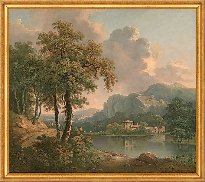 BillerAntik Kunstdruck Wooded Hilly Landscape Abraham günstig online kaufen