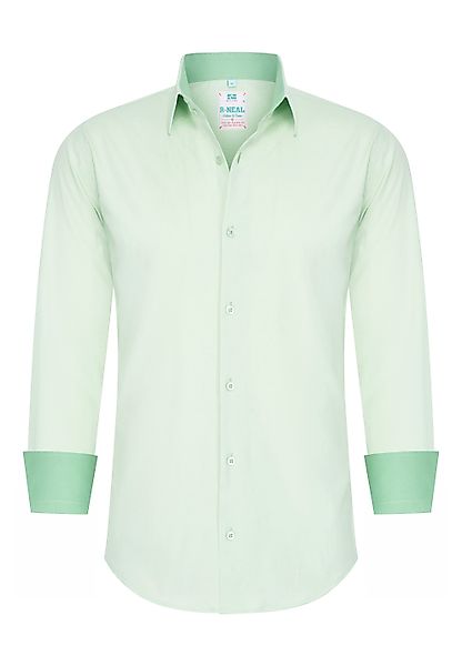 R-NEAL Businesshemd Pastellhemd Herren Slim Fit günstig online kaufen