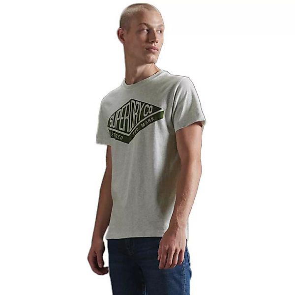 Superdry Cooper Label Kurzarm T-shirt S Queen Marl günstig online kaufen