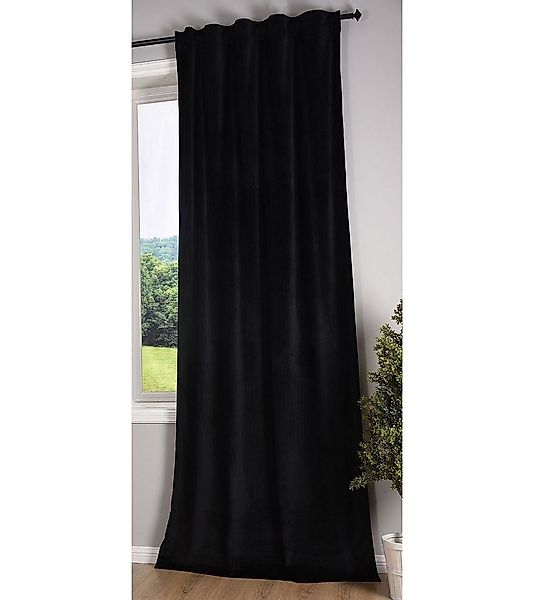Gardinenbox Vorhang (1 St), verdecketeSchlaufen, verdunkelnd, Samt, Verdunk günstig online kaufen