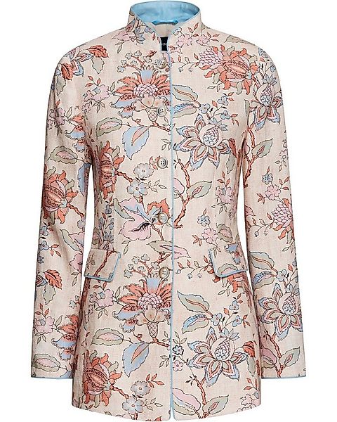 Highmoor Jackenblazer Leinenjacke mit Blumendruck günstig online kaufen