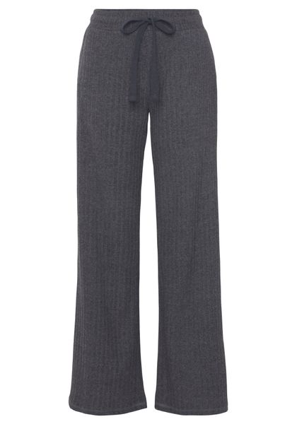 LASCANA Homewearhose -Lounge-/Strickhose mit weitem Bein und seitlichen Tas günstig online kaufen
