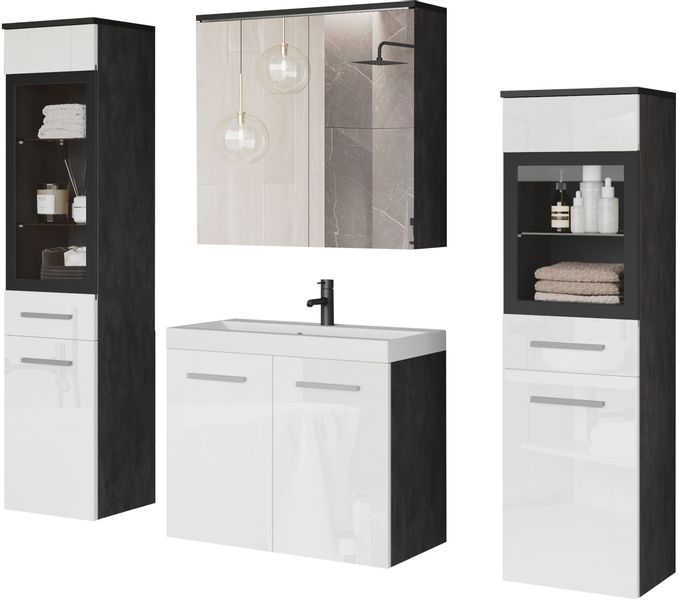 welltime Badmöbel-Set MADRIT II, Schrank mit günstig online kaufen