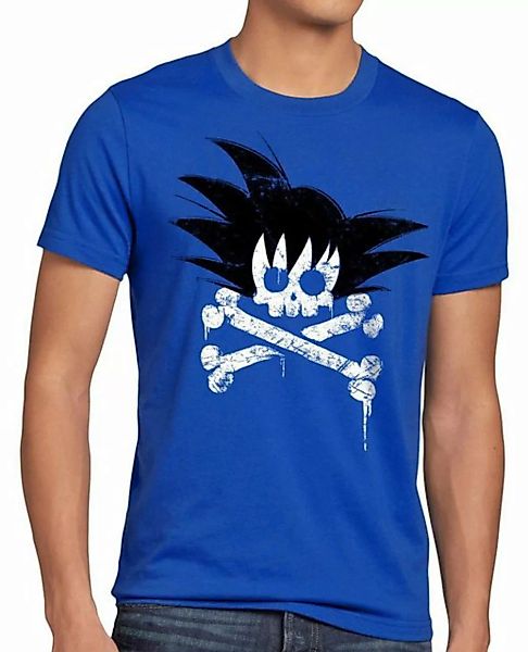 style3 Print-Shirt Herren T-Shirt Goku Skull songoku dragon z ball super sa günstig online kaufen