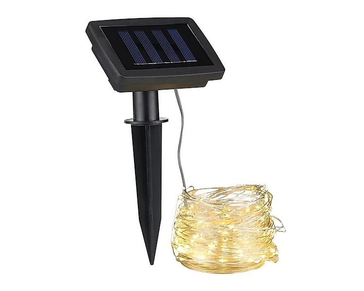 MARELIDA LED-Lichterkette LED Solar Lichterkette Draht 200 LED 20m Lichtsen günstig online kaufen