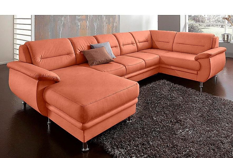 sit&more Wohnlandschaft "Mailand U-Form, B: 312 cm", optional Bettfunktion günstig online kaufen