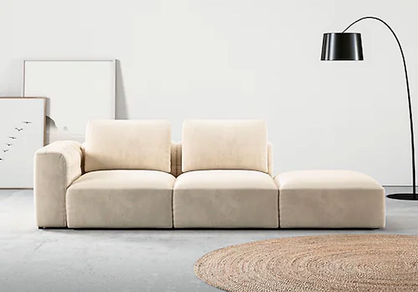 Home affaire Chaiselongue »Cushid« Modul-Sofa, bestehend aus 2-Sitzer und H günstig online kaufen