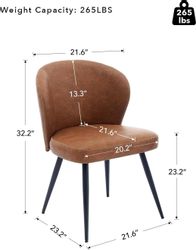 GarveeMore Esszimmerstuhl aus PU-Leder,moderne Esszimmer und günstig online kaufen
