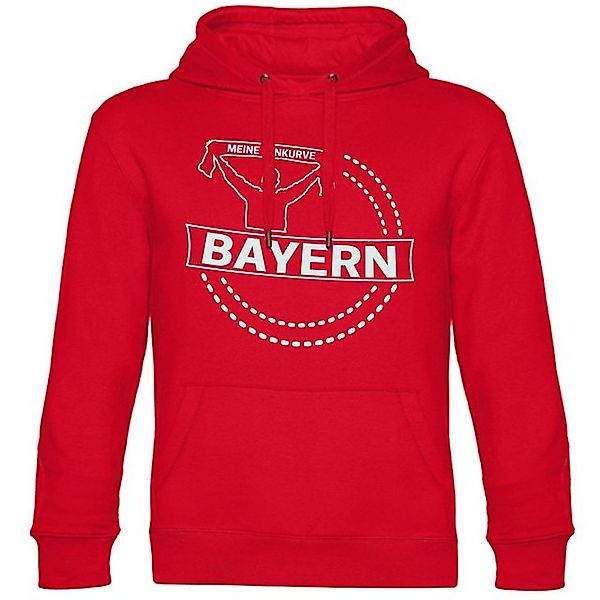 multifanshop Kapuzensweatshirt Bayern - Meine Fankurve - Hoodie günstig online kaufen