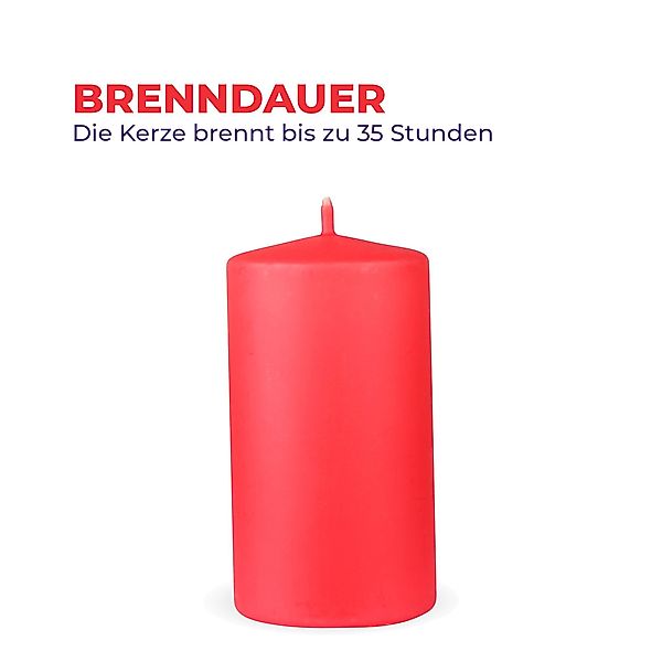 HS Candle Stumpenkerze Säulenkerze Ø7cm (8-tlg), günstig online kaufen