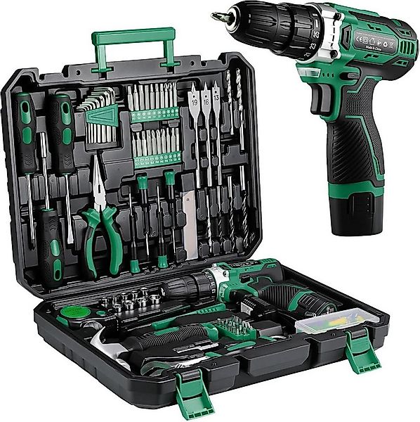 TLGREEN Akku-Bohrschrauber,12V Akkuschrauber Set,Akkubohrer mit 138PCS Werk günstig online kaufen