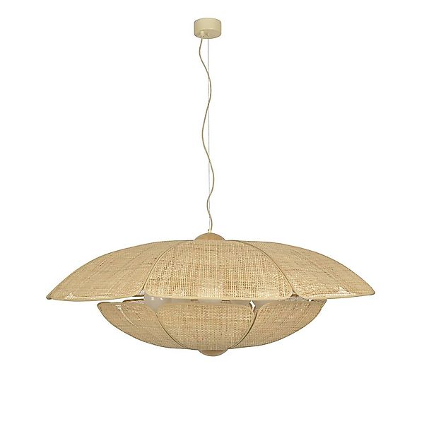 MARKET SET Hängelampe Coquillage, 110 cm, naturfarben Rattan günstig online kaufen