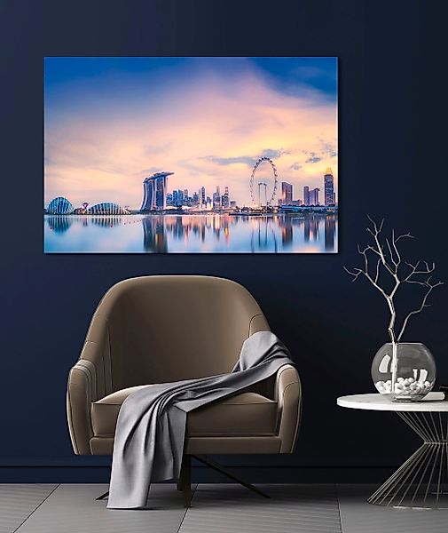 queence Acrylglasbild "Skyline", Elemente der Architektur-Gebäude-Städte-Sk günstig online kaufen