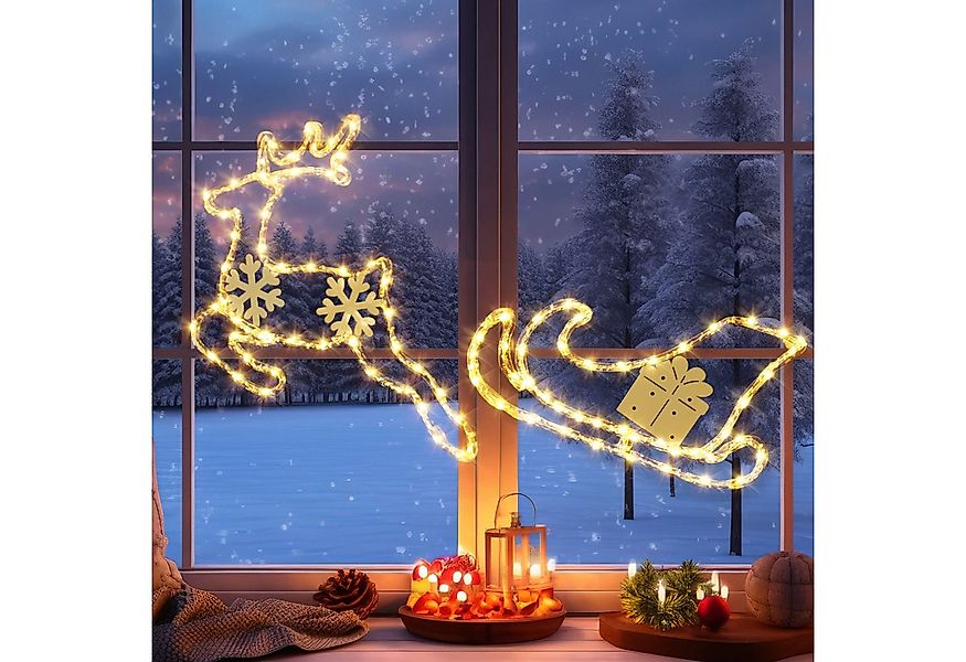 Elegear LED-Lichterkette LED Dekolicht Weihnachtsfigur Weihnachtsbaum/Jesus günstig online kaufen