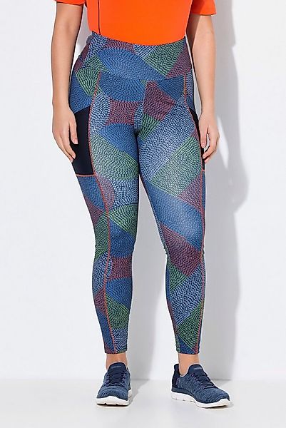 Ulla Popken Leggings Funktionsleggings Flechtmuster Mesh-Tasche günstig online kaufen