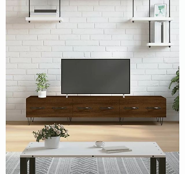 furnicato TV-Schrank Braun Eichen-Optik 150x36x30 cm Holzwerkstoff günstig online kaufen