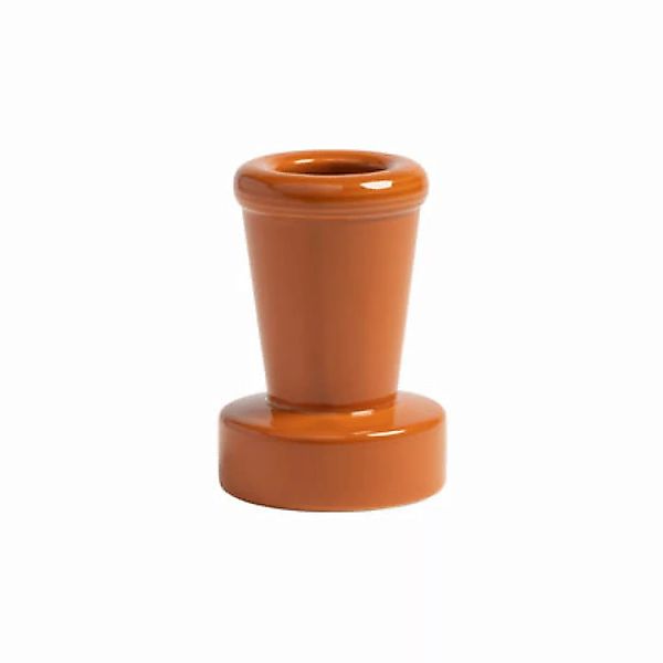 Vase Stack keramik orange / Ø 8.5 x H 12 cm - & klevering - Orange günstig online kaufen