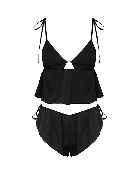 Bluebella Nicole Set aus Camisole und Shorts Schwarz günstig online kaufen