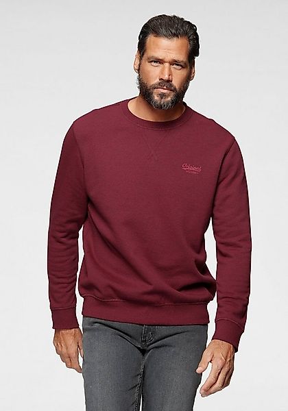 Man's World Sweatshirt Langarm, Basic-Stil, unifarben, Rundhalsausschnitt günstig online kaufen