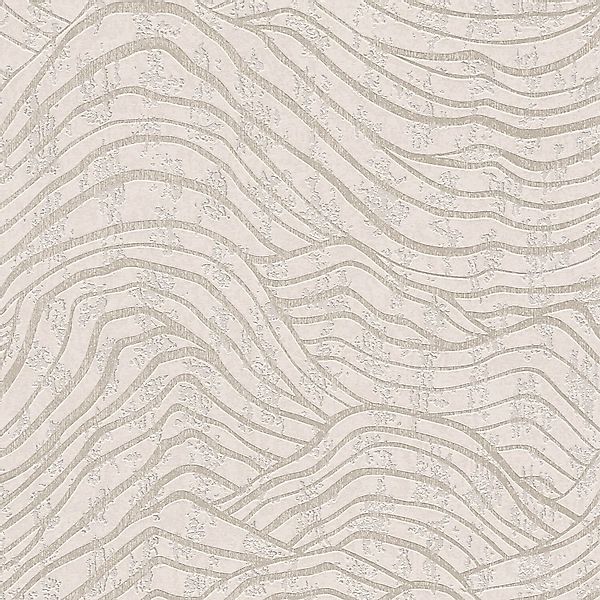 PROFHOME 395072-GU Grafik Tapete Abstrakt schimmernd Weiß Silber 0,53 m x 1 günstig online kaufen