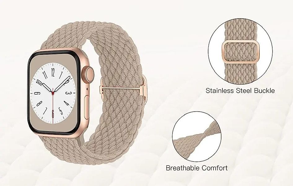 Widmann-Shop Smartwatch-Armband Nylon Loop Armband Apple Watch Band Series günstig online kaufen