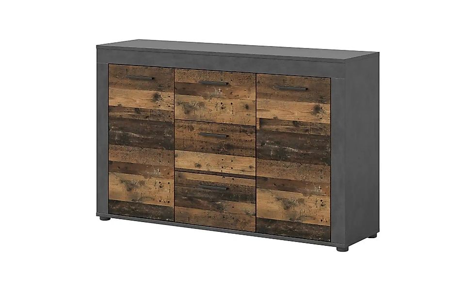 Sideboard  Bardenas ¦ schwarz ¦ Maße (cm): B: 125 H: 80 T: 35.0 Kommoden & günstig online kaufen