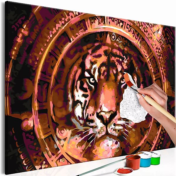 Malen Nach Zahlen - Tiger And Ornaments günstig online kaufen