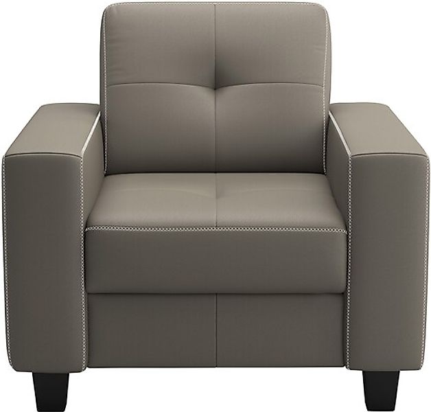 PLACES OF STYLE Sessel »Varese« Kreuznaht in beige günstig online kaufen