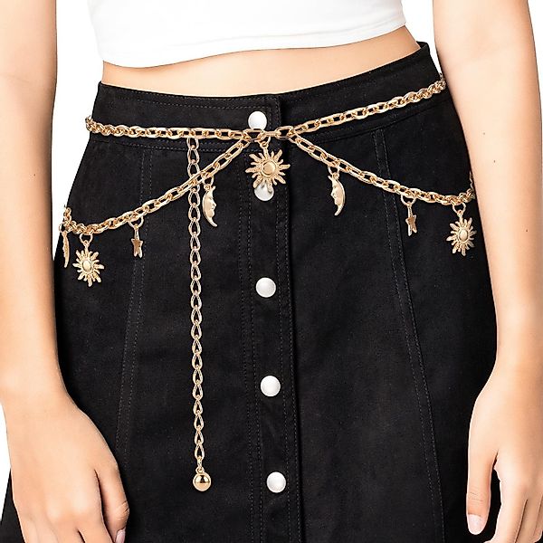 Coonoor Taillengürtel Mondstern Verstellbare Taillenkette für günstig online kaufen