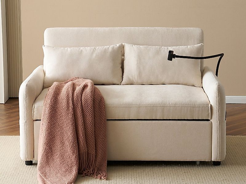 KLAM HOME Schlafsofa modernes Doppel-Klappschlafsofa Bettsofa mit Schlaffun günstig online kaufen