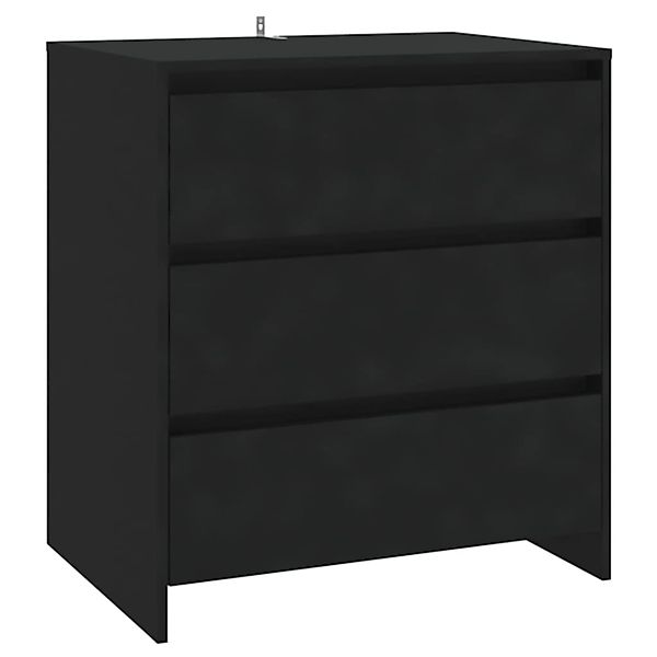vidaXL Sideboard Schwarz 70x41x75 cm Holzwerkstoff 809747 günstig online kaufen