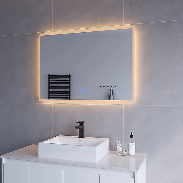 AQUABATOS LED-Lichtspiegel LED Badspiegel Groß Badezimmerspiegel günstig online kaufen
