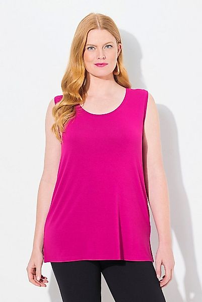 Ulla Popken Longtop Top Stretch Seitenschlitze Crêpe-Qualität günstig online kaufen
