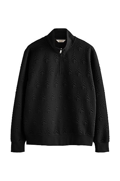 Next Sweater Jacquard-Pullover mit Reißverschlusskragen (1-tlg) günstig online kaufen