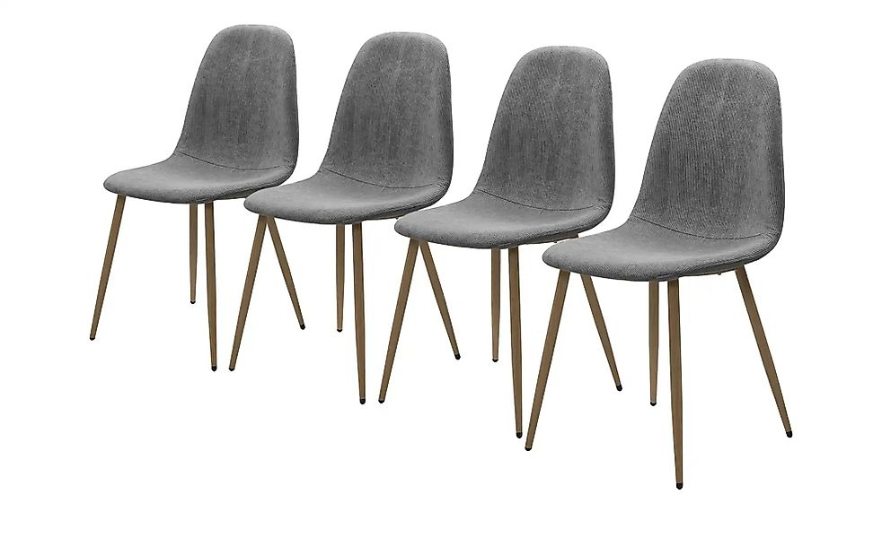 Stühle 4er-Set  Maurice ¦ grau ¦ Maße (cm): B: 43 H: 83 T: 50.0 Stühle > Kü günstig online kaufen